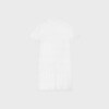mini dress with embroidered trims in cotton batiste - WHITE -  - 2 | CELINE