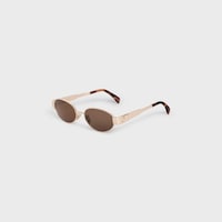Triomphe Metal 01 Sunglasses in Metal - ROSE GOLD / BROWN -  - 2 | CELINE