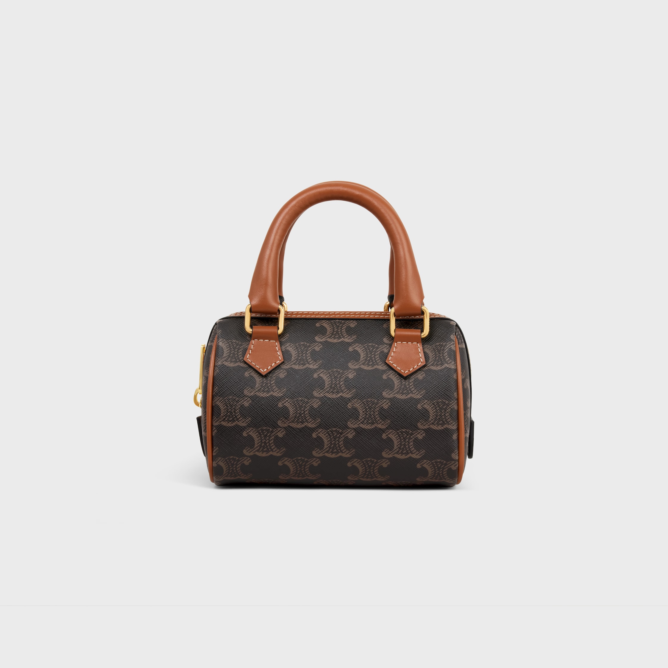 Celine Mini Shoulder Bag Black Leather Vintage with Brazon
