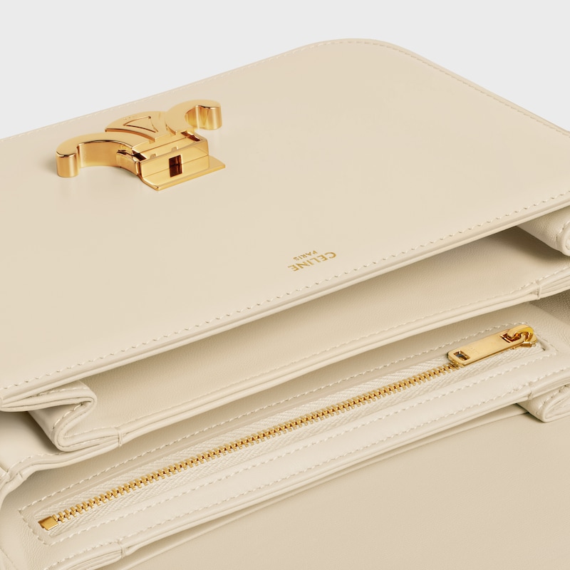 TRIOMPHE经典亮泽牛皮革手袋 - 草原绿 - 斜揹袋 - 1 | CELINE