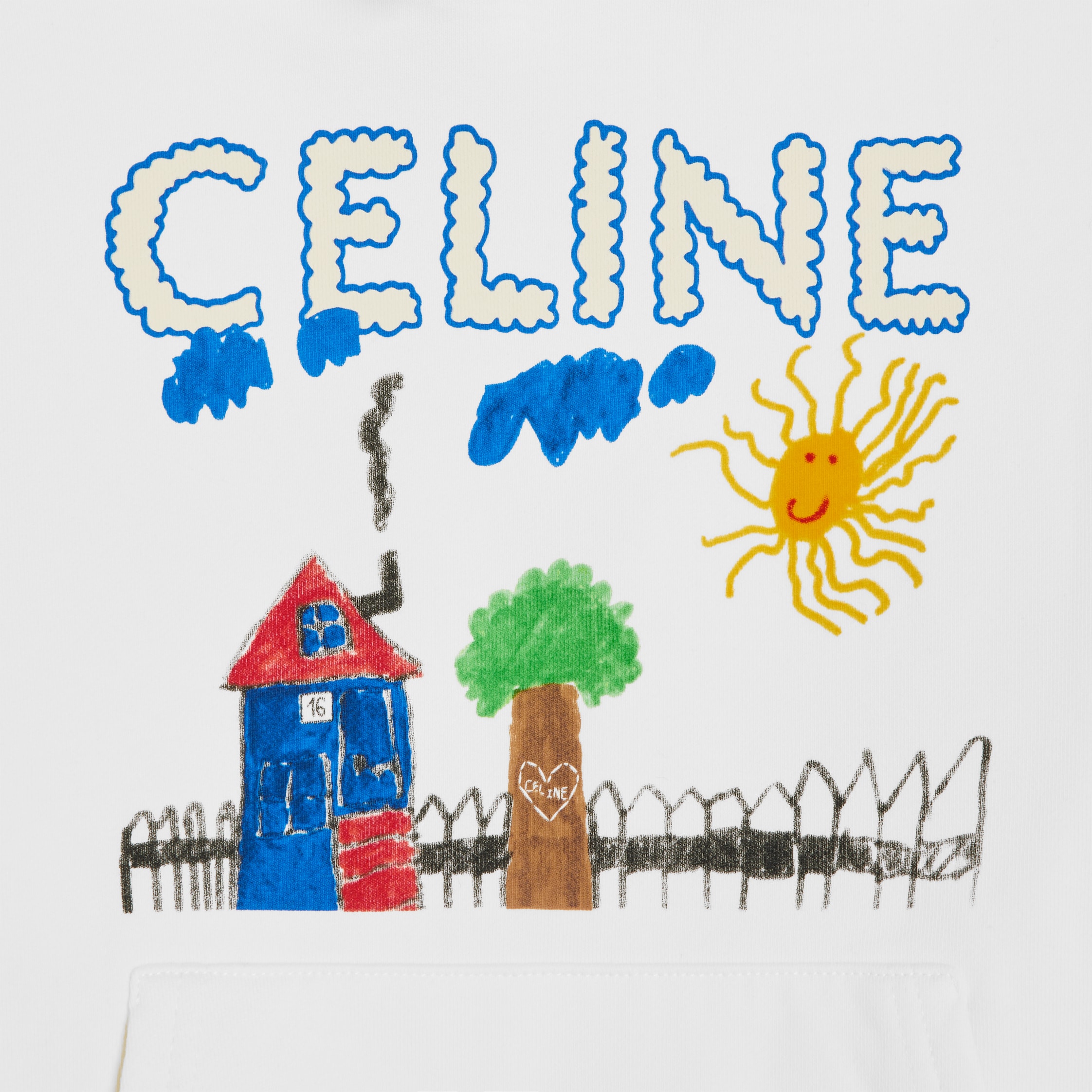 【CELINE】LIMITED EDITION PRINTED SWEATSHIRT●RY0GW670QGCA7 REGULAR SWEATSHIRT IN COTTON FLEECE - | CELINE