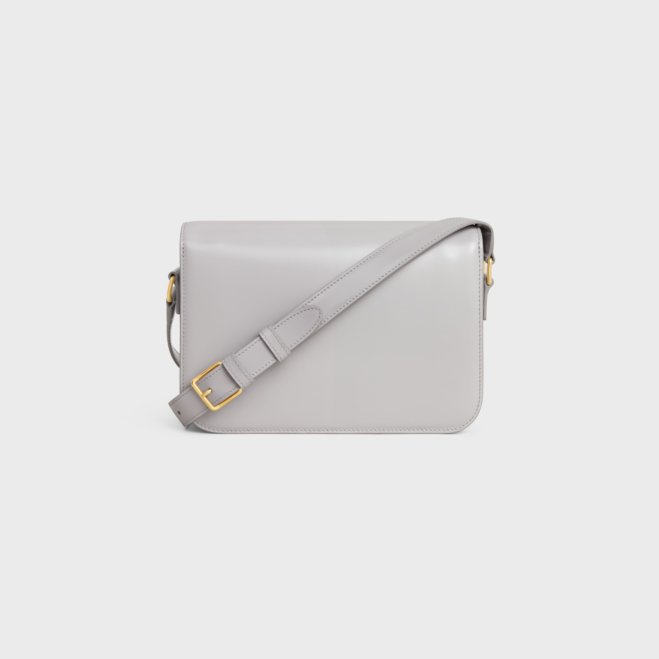 CLASSIQUE TRIOMPHE BAG in shiny calfskin - Cloudy Grey | CELINE