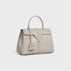 Borsa 16 Classique in pelle di vitello satinata - Grigio pietra chiaro - 16 - 2 | CELINE