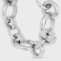 CELINE CHARMS HERITAGE銠銀色飾面黃銅粗手鐲 - 銀色 -  - 2 | CELINE