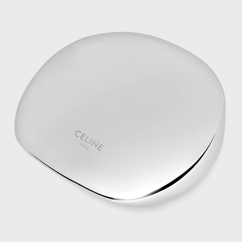 Formes Abstraites Sphere Ring in Brass with Rhodium Finish - SILVER -  - 1 | CELINE