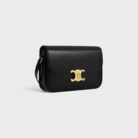 CLASSIQUE TRIOMPHE BAG IN shiny calfskin - BLACK - TRIOMPHE - 2 | CELINE