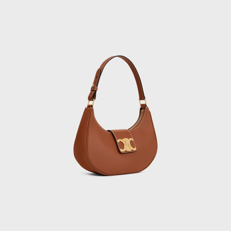 MEDIUM AVA TRIOMPHE BAG IN smooth Calfskin - TAN - MORE LINES - 1 | CELINE