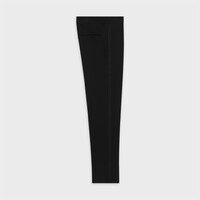 classic pants in grain de poudre - ULTRA BLACK -  - 1 | CELINE