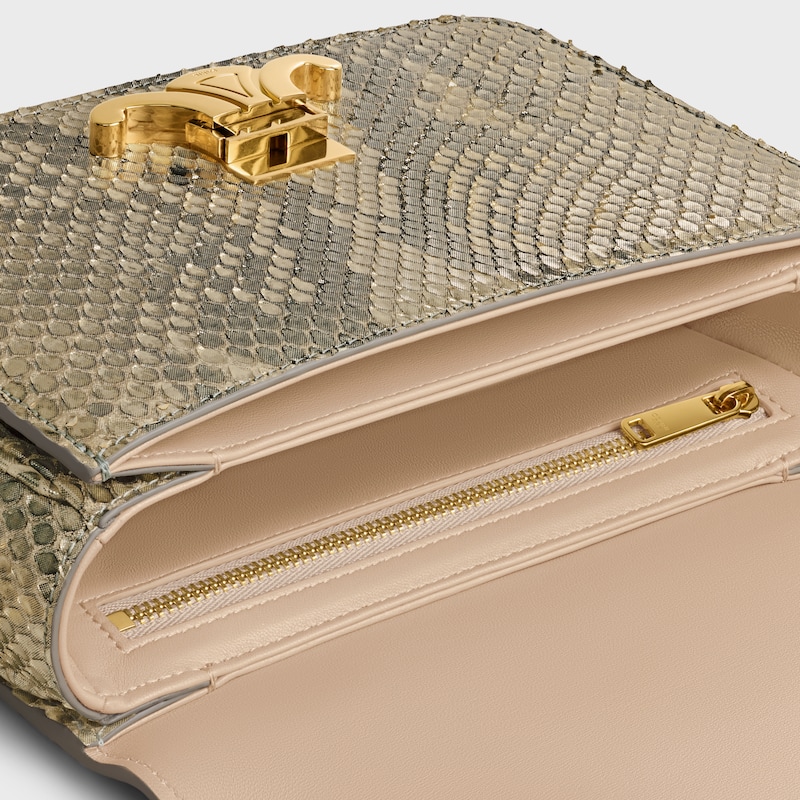 TEEN TRIOMPHE BAG IN pearly python - NATURAL - TRIOMPHE - 1 | CELINE