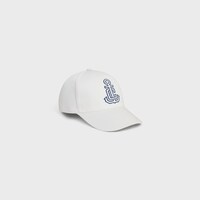 casquette baseball ancre coton lavé - BLANC -  - 1 | CELINE