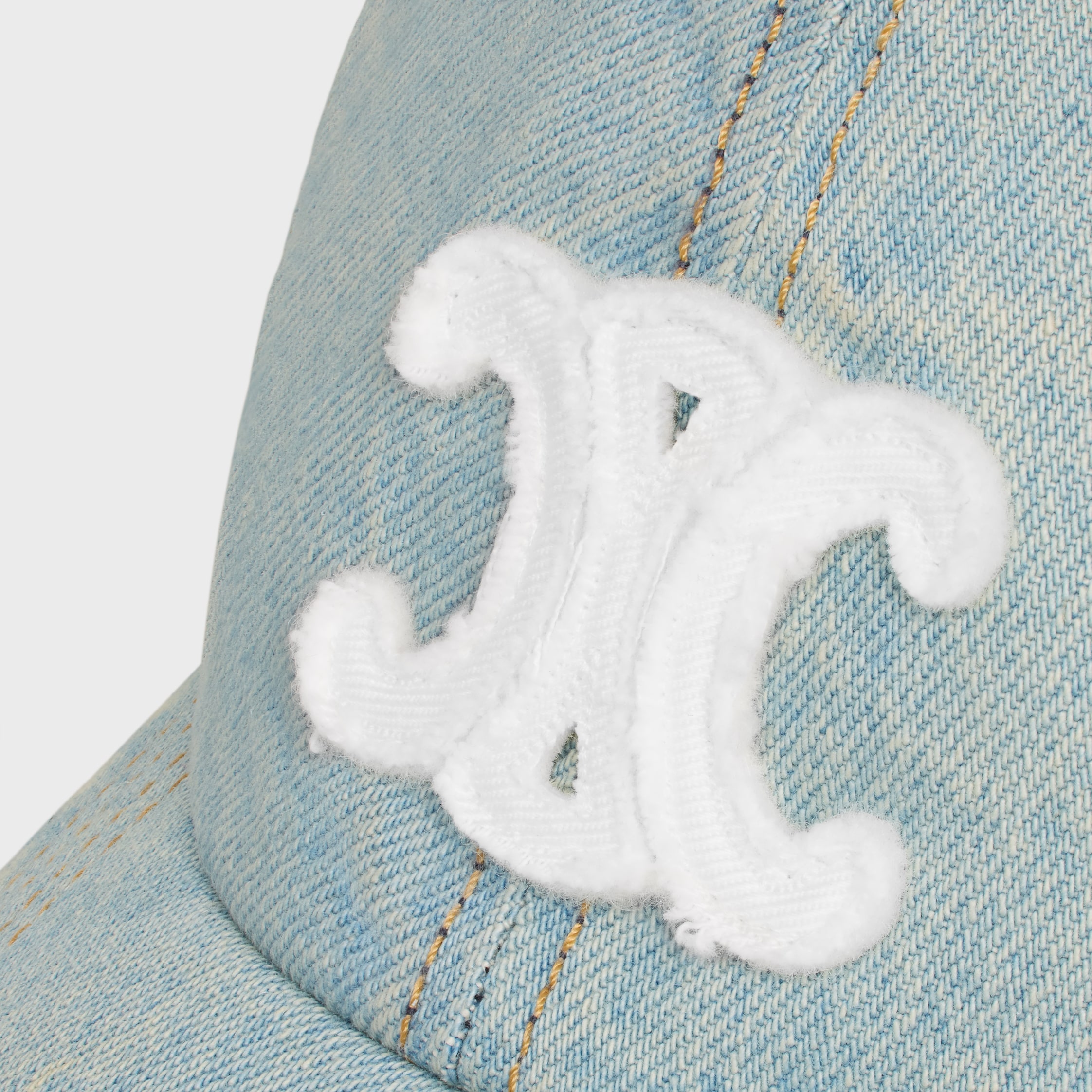 triomphe cap IN COTTON DENIM - WESTSIDE WASH DESTROYED | CELINE