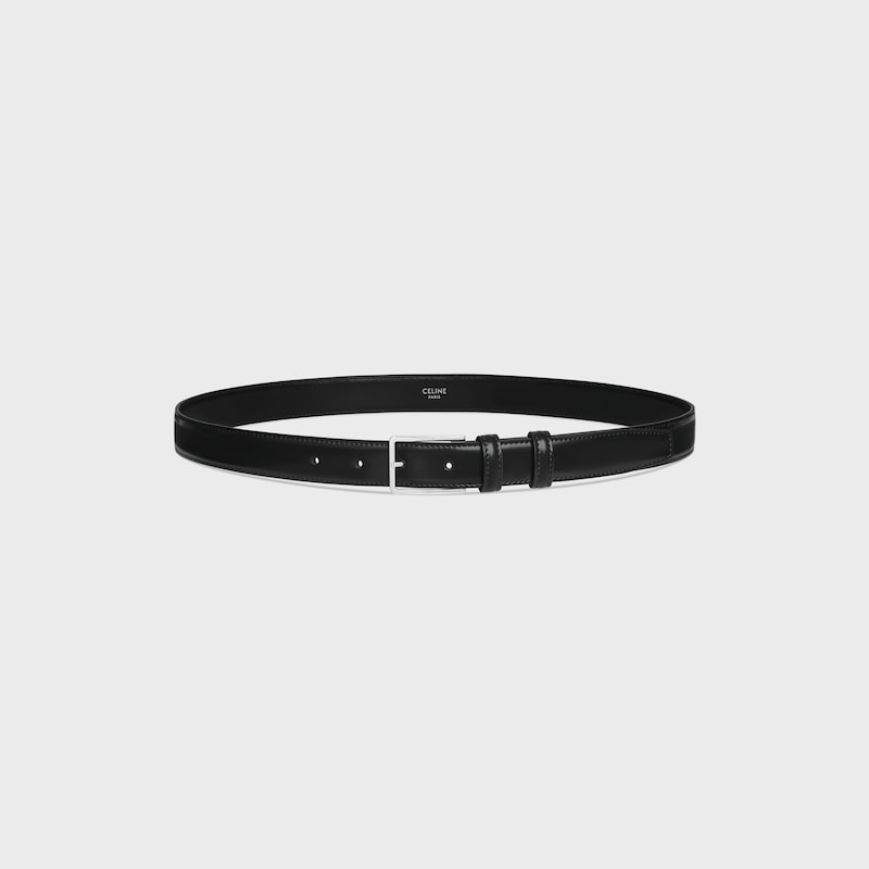 BC-17 25MM BELT IN Taurillon Leather - BLACK -  - 1 | CELINE
