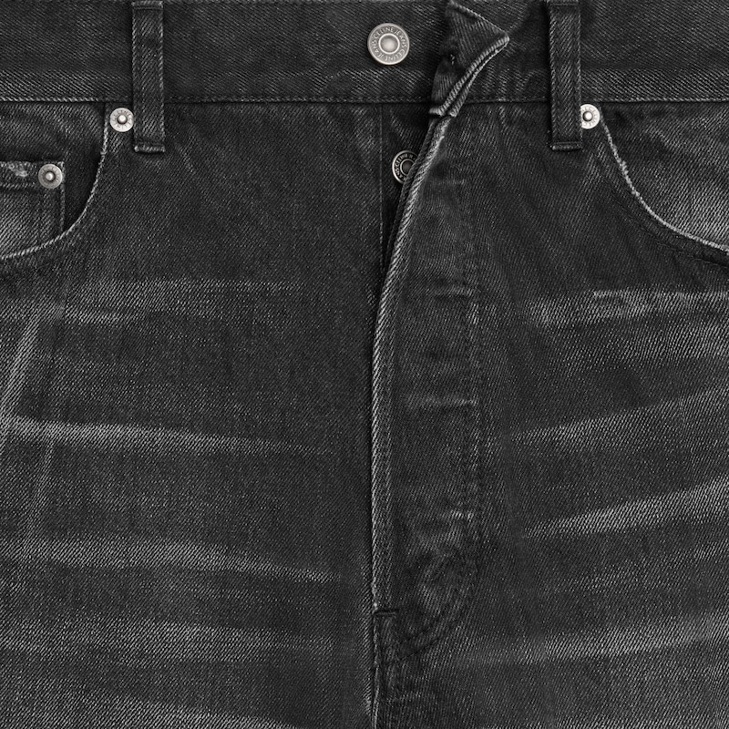 boyfriend jeans 001 in cotton denim - MAX BLACK WASH -  - 1 | CELINE