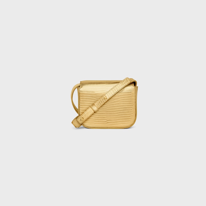 MINI CLAUDE in LAMINATED LIZARD - GOLD - MORE LINES - 1 | CELINE