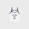 celine tank top IN cotton jersey - OFF WHITE / NAVY -  - 1 | CELINE
