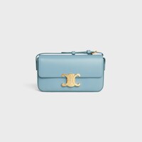 SHOULDER BAG CLAUDE in shiny calfskin - CALIFORNIA BLUE - CLAUDE - 1 | CELINE