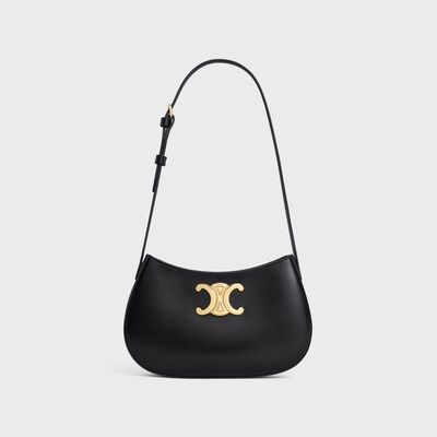 미디엄 틸리 백 - 샤이니 카프스킨 - 블랙 - FALL 24 - tileIndex | CELINE