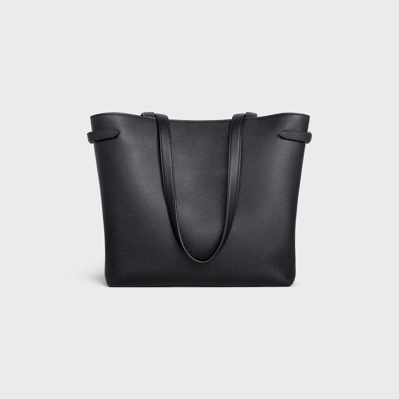 BOLSO CABAS ANA&Iuml;S MEDIANO DE PIEL TRIOMPHE DE PIEL DE BECERRO CON TEXTURA GRANULADA - NEGRO - M&Aacute;S MODELOS - 1 | CELINE