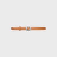 Reversible Strap 25MM IN Natural Calfskin and Triomphe Canvas -  -  - 2 | CELINE