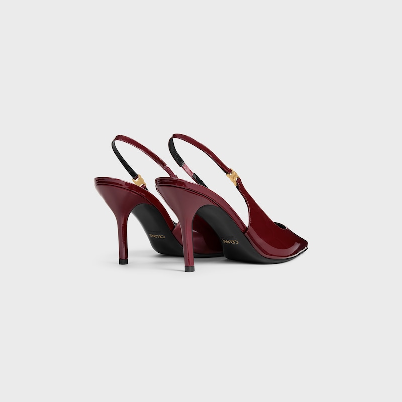 JUDY - TRIOMPHE PUMP IN PATENT CALFSKIN - BURGUNDY -  - 1 | CELINE