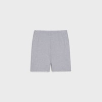 celine shorts in cotton fleece - GREY/ BLACK -  - 2 | CELINE