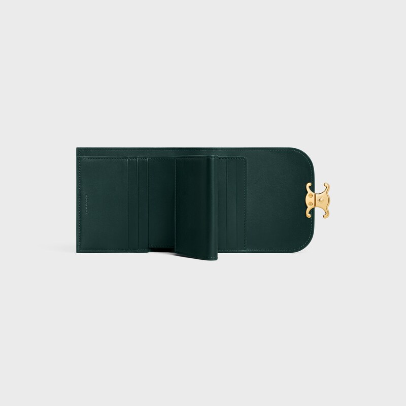 Small Flap Wallet TRIOMPHE in Shiny calfskin - AMAZONE - GIFT FINDER - 1 | CELINE