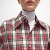 Camicia in cotone tartan - BIANCO/ROSSO/VERDE -  - 5 | CELINE