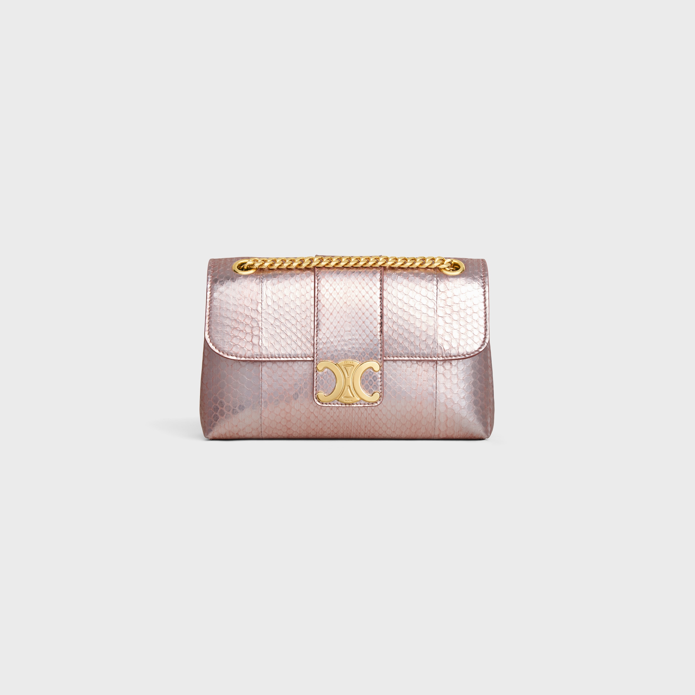VIP【送料関税込】CELINE pink magnetic HANDBAGS Celine Pink Leather Mini Triomphe Crossbody Bag | Yoogi's Closet