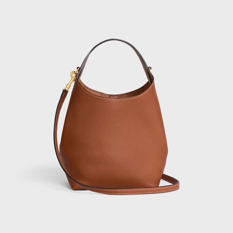 스몰 호보 - 부드러운 서플 카프스킨 - 탠 - NEW - 1 | CELINE