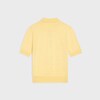 short-sleeved polo sweater IN fine cotton - PALE YELLOW/ECRU -  - 2 | CELINE
