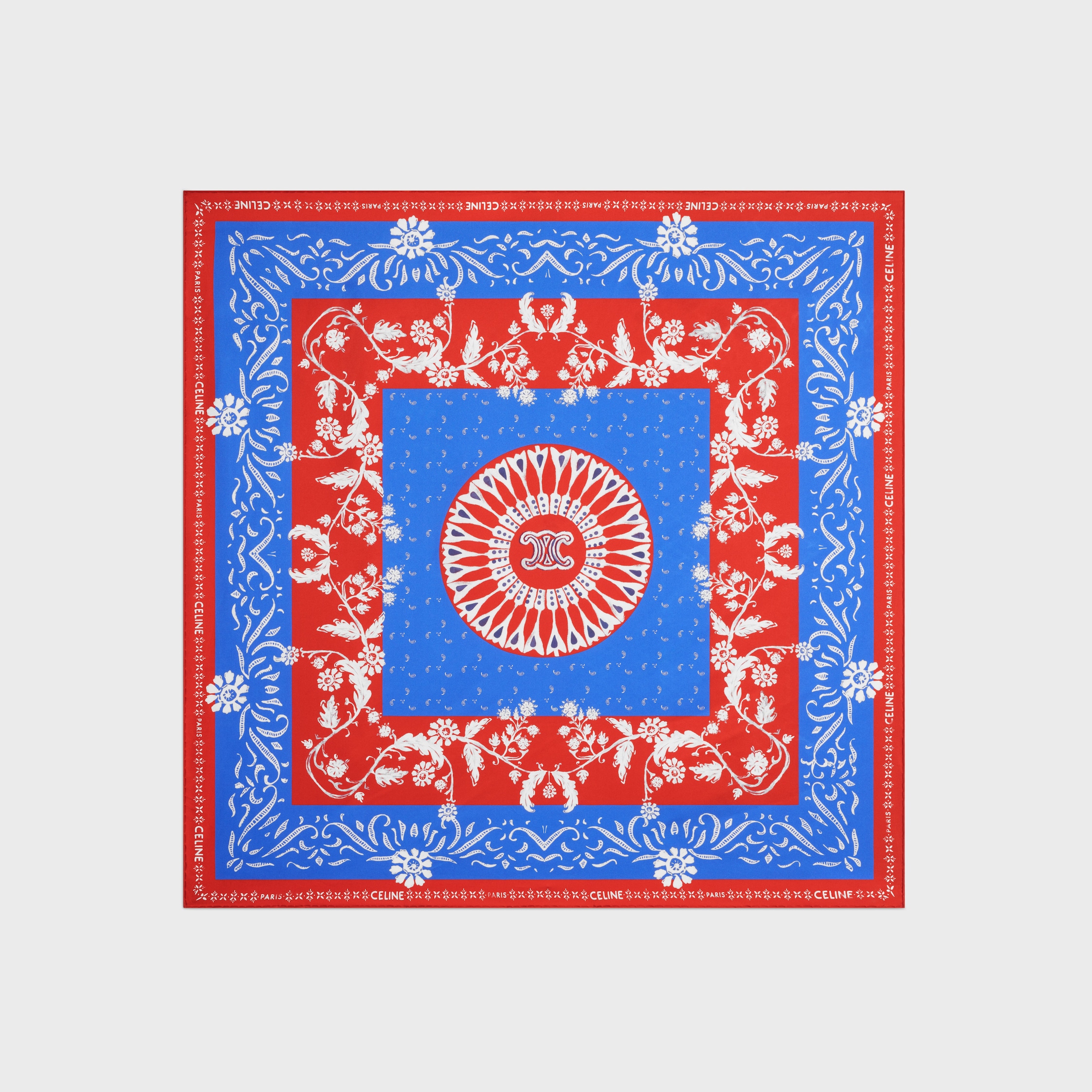 デザイナー シルクスカーフ、スクエア、ツイル｜セリーヌ