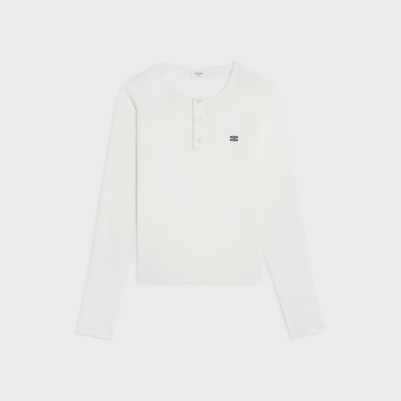 長袖T恤 - 米白色 / 黑色 -  - 1 | CELINE
