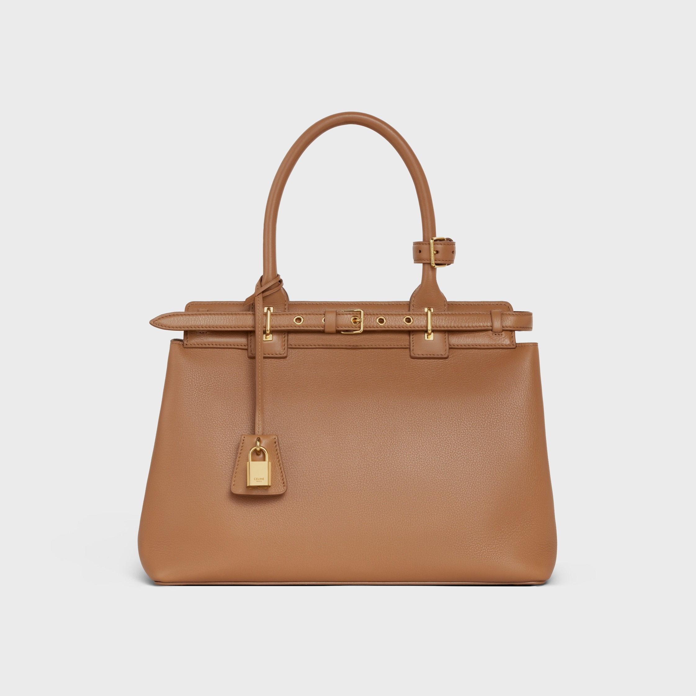 CELINE CONTI BAG in SUPPLE GRAINED CALFSKIN - BRONZE | CELINE