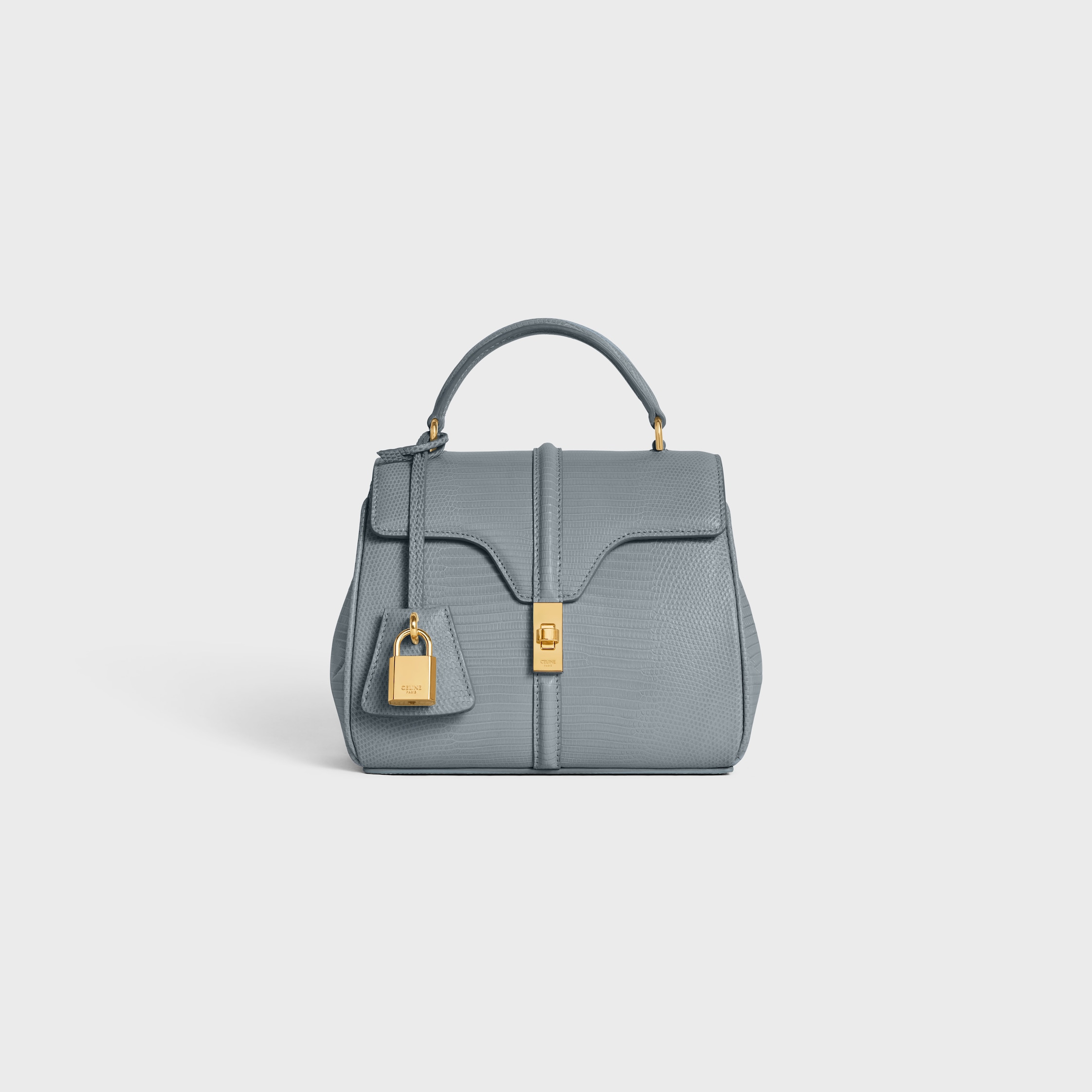 MINI 16 IN LIZARD - BLUE GREY | CELINE