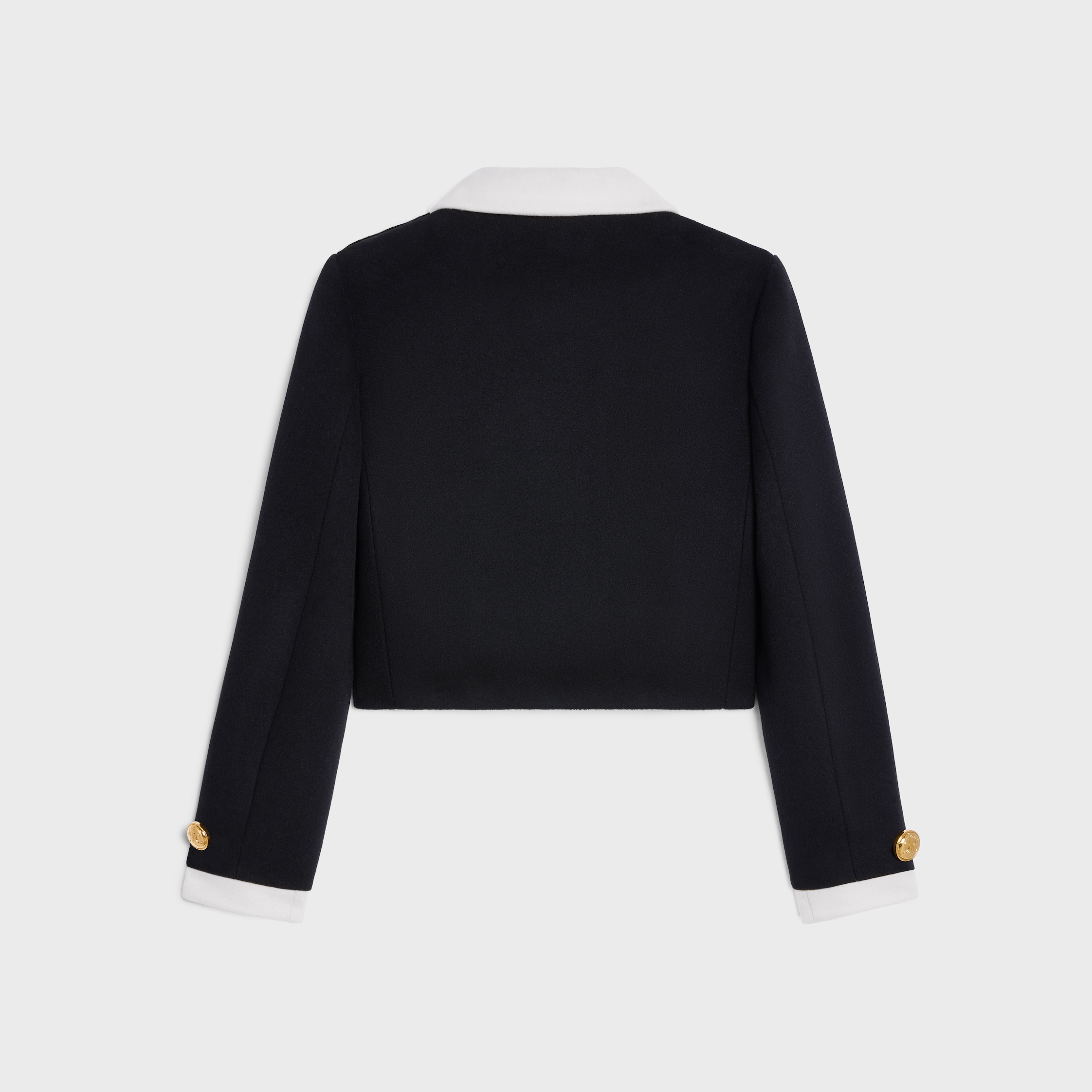 Brompton jacket in cashmere cloth - BLACK | CELINE