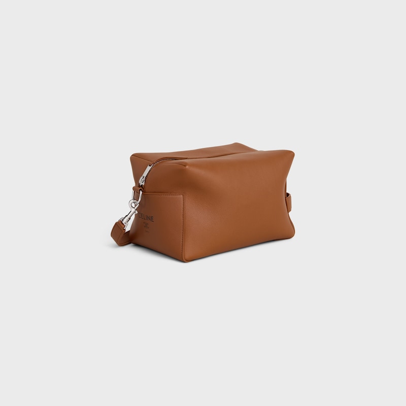 CROSSBODY BAG TAKE AWAY IN SMOOTH CALFSKIN - SOFT TAN / BLACK - NEW - 1 | CELINE