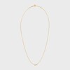 Celine Line Necklace in Yellow Gold and Diamonds - Yellow Gold & White - NECKLACES - 3 | CELINE