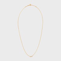 黃金及鑽石Celine Line頸鍊 - 黃金 - 项链 - 1 | CELINE