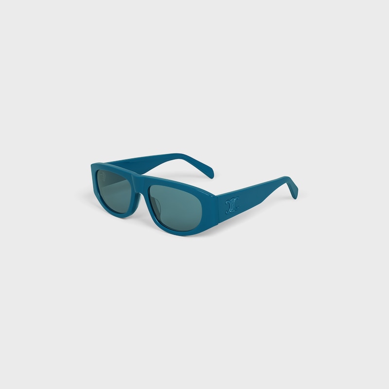 Triomphe Men 02 sunglasses in Acetate - Dark Turquoise -  - 1 | CELINE