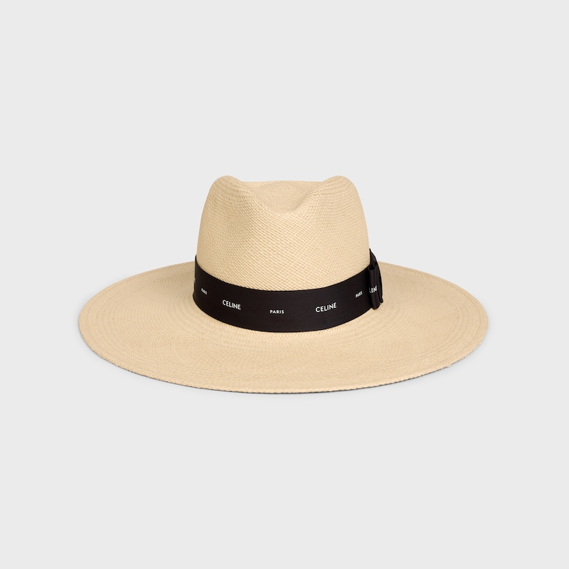 panama hat IN straw - NATURAL/BLACK -  - 1 | CELINE