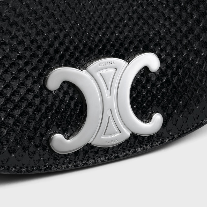 KLEINE UMHÄNGETASCHE MIT RIEMEN UND TRIOMPHE AUS PYTHONLEDER - SCHWARZ - GÜRTELTASCHEN UND MINITASCHEN - 1 | CELINE