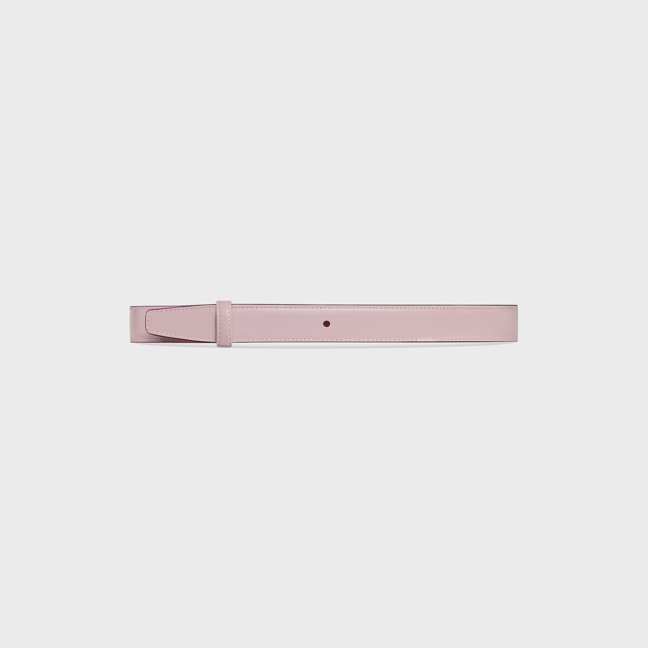 Reversible Strap 25MM IN TAURILLON - DEEP BURGUNDY / BLEACHED PINK