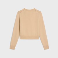 Triomphe蘇格蘭山羊絨開衫 - 稻草色 -  - 2 | CELINE