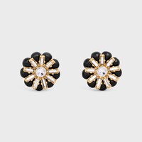 CELINE エアルーム ミュール イヤリング / ストラス、バーニッシュ、ゴールドフィニッシュ ブラス - ゴールド / ブラック - その他のスタイル - 1 | CELINE
