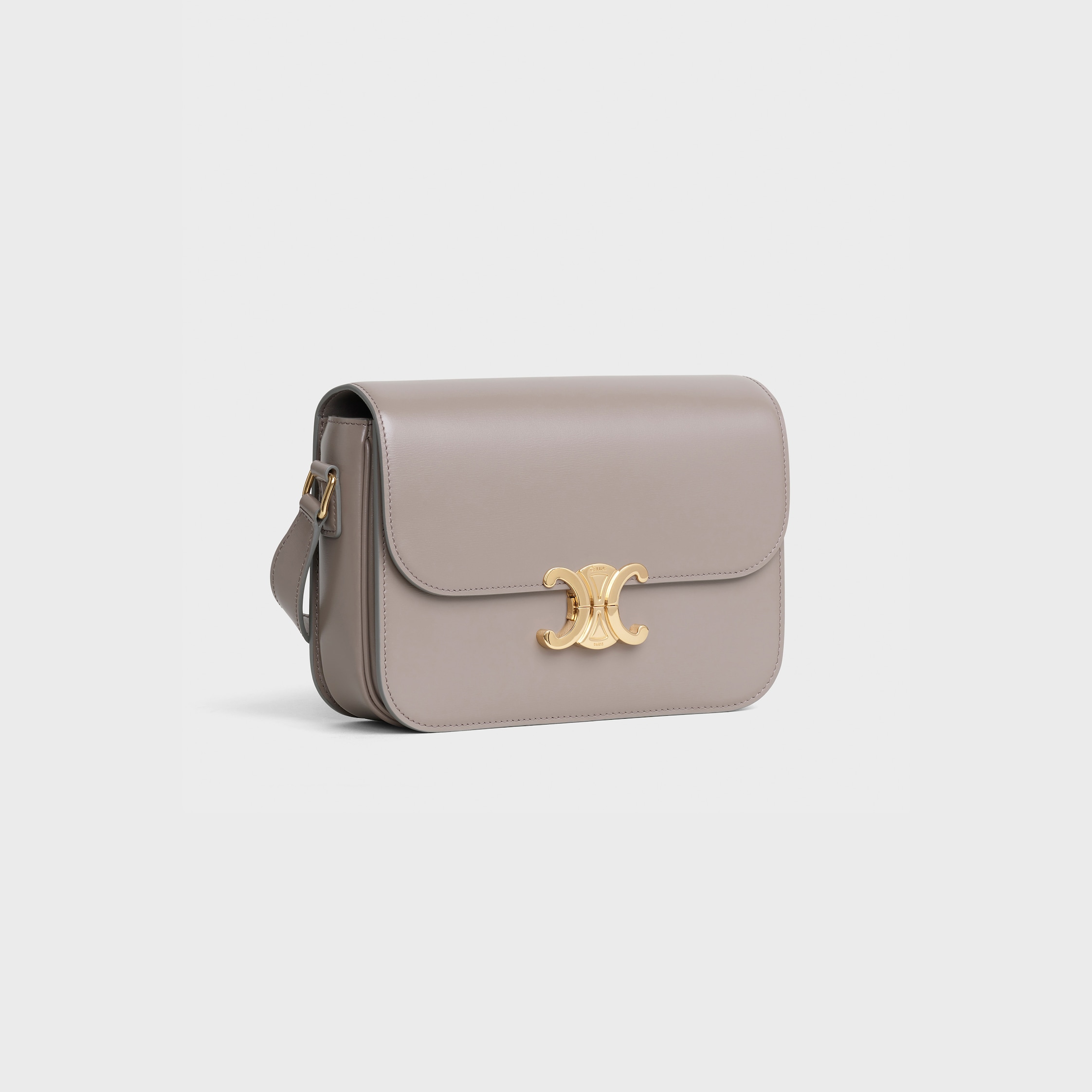 CELINE｜ (SMALL BESACE STRAP TRIOMPHE IN SUPPLE NATURAL CELINE SMALL BESACE STRAP TRIOMPHE in SUPPLE NATURAL