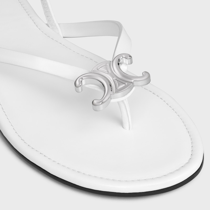 BIKI SANDAL IN CALFSKIN - Ultra White -  - 1 | CELINE