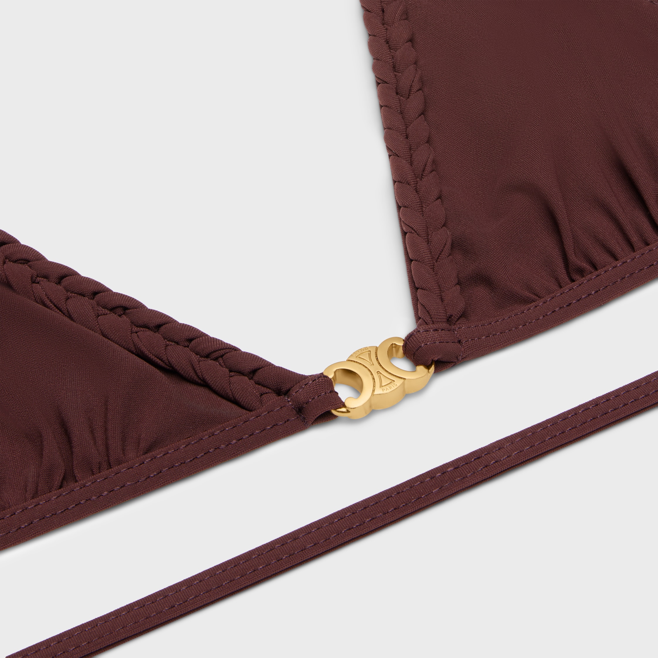 TRIOMPHE TRIANGLE TOP IN MATTE JERSEY - PRUNE | CELINE