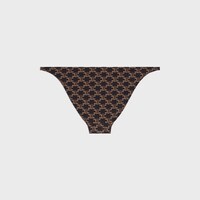 SWIMSUIT BOTTOM IN MONOGRAM JERSEY - TOFFEE / BROWN -  - 2 | CELINE
