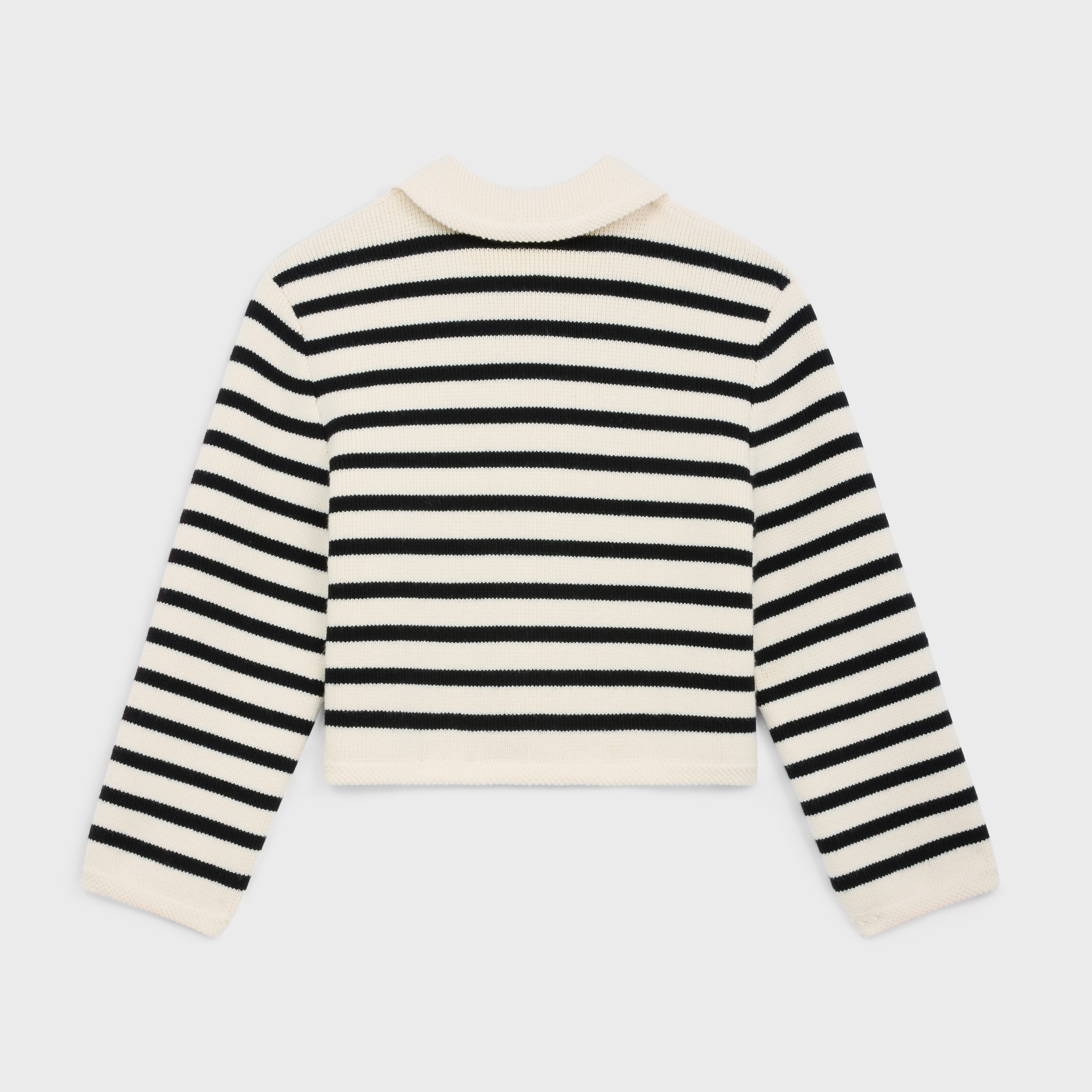 関税込 CELINE cardigan jacket in striped wool CARDIGAN JACKET IN STRIPED WOOL - | CELINE