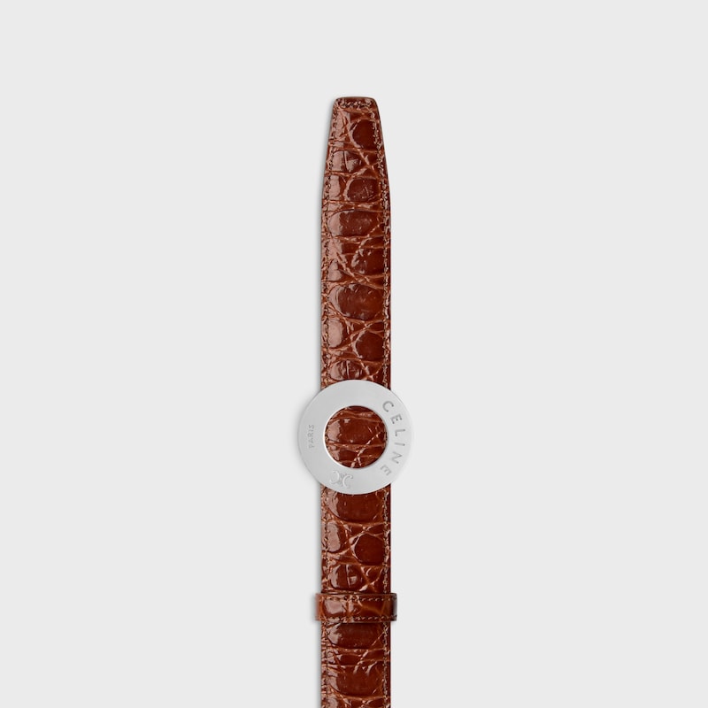 Wendbarer Riemen 25 mm AUS TAURILLONLEDER UND KALBSLEDER MIT KROKO-PR&Auml;GUNG -  -  - 1 | CELINE